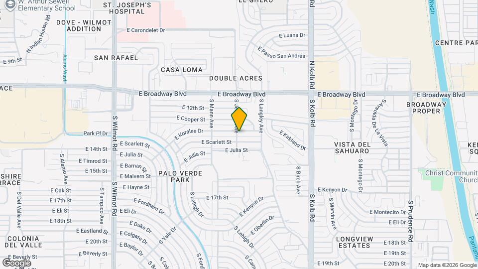 6802 E Koralee St Map and Location Details