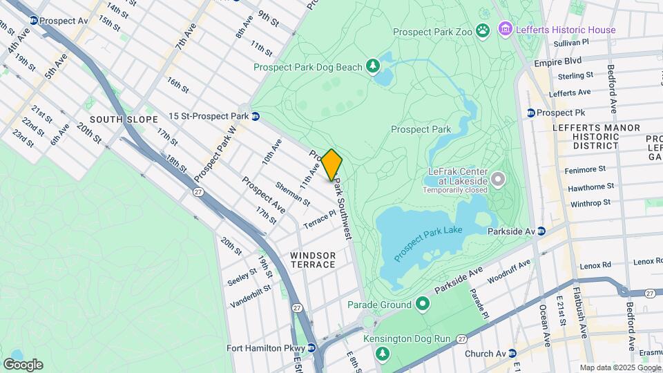 109 Prospect Park SW Map and Location Details