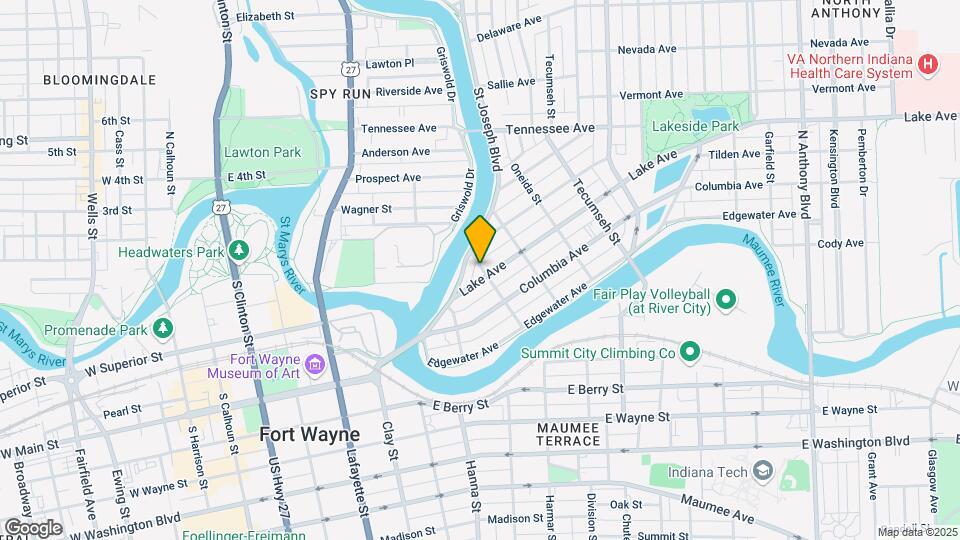 845 Lake Ave Map and Location Details