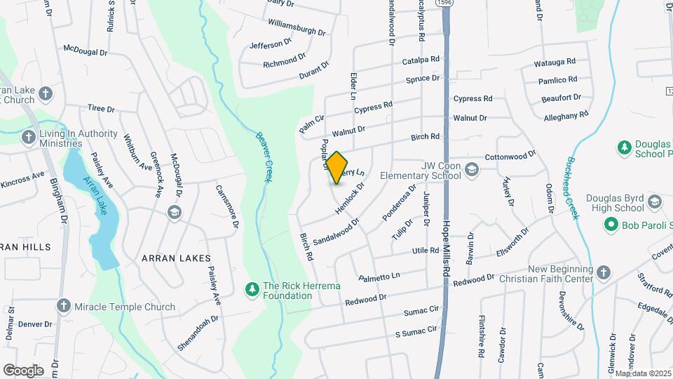 815 Poplar Dr Map and Location Details