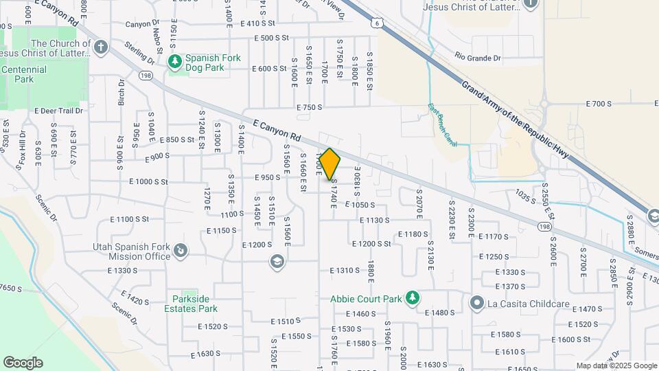 974 S 1740 E Map and Location Details