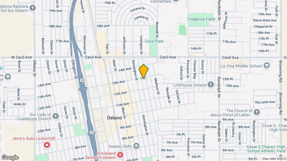 1225 Lexington St Map and Location Details