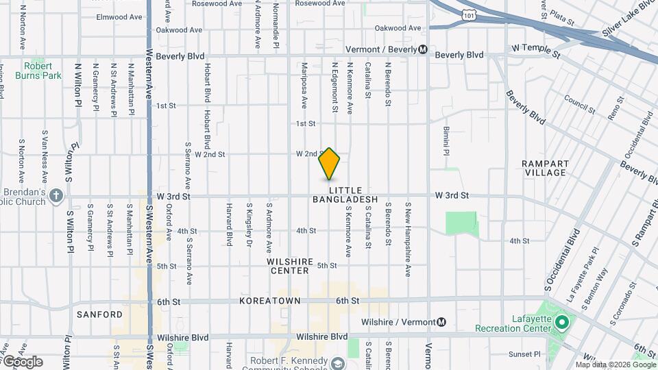 256 S Alexandria Ave Map and Location Details