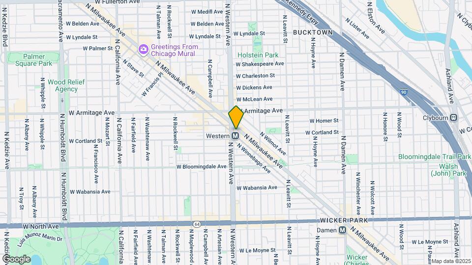 1922 N Milwaukee Ave Map and Location Details