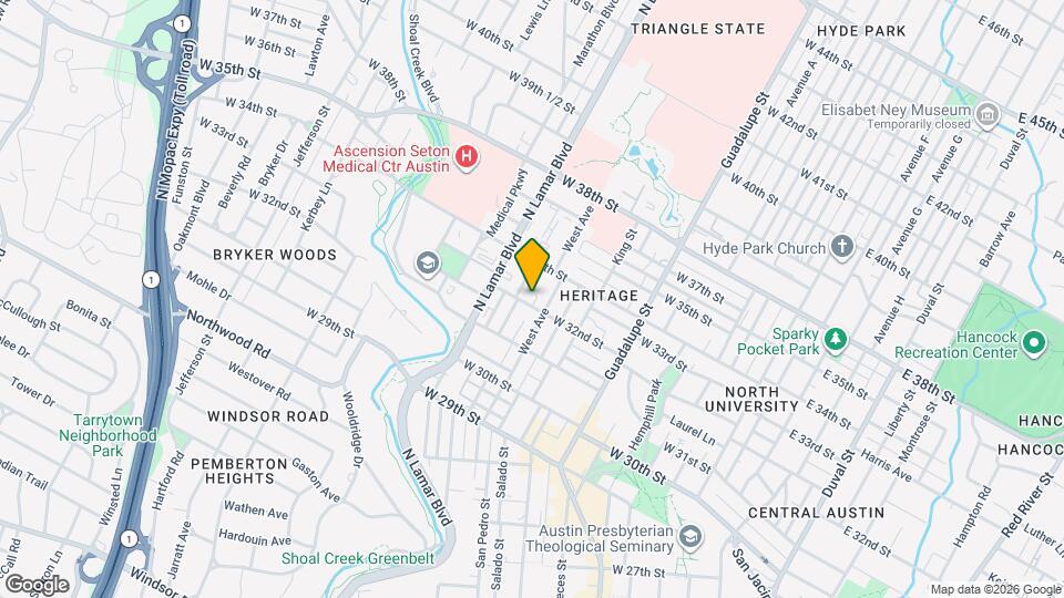 806 W 32nd St Map and Location Details