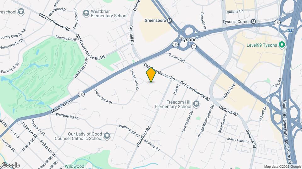 8402 Tysons Trace Ct Map and Location Details