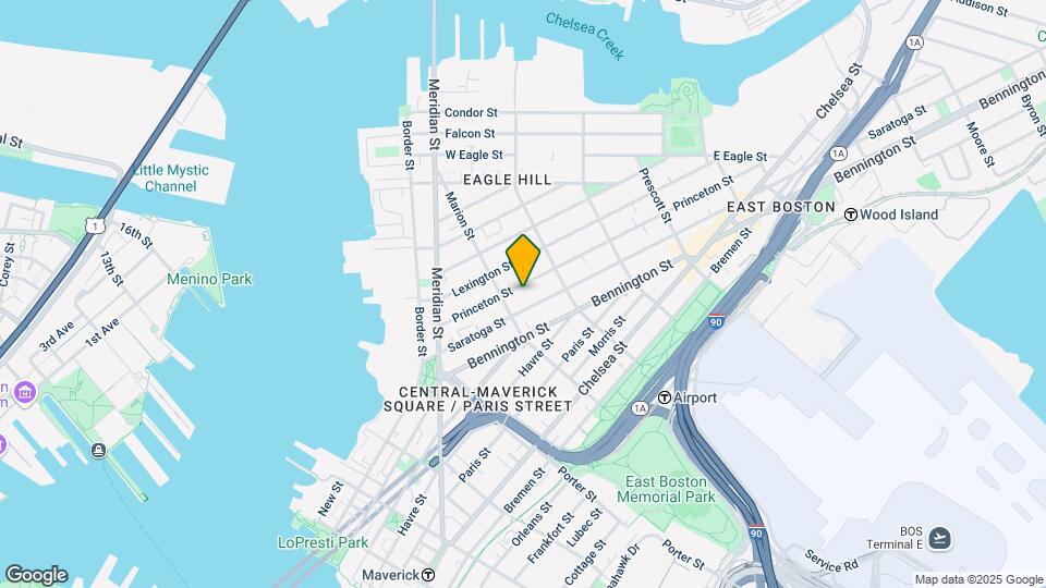 95 Princeton St, Unit #2 Map and Location Details