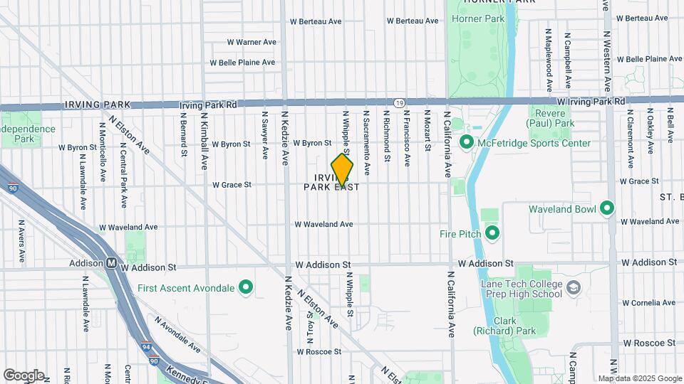 3744 N Whipple St Map and Location Details