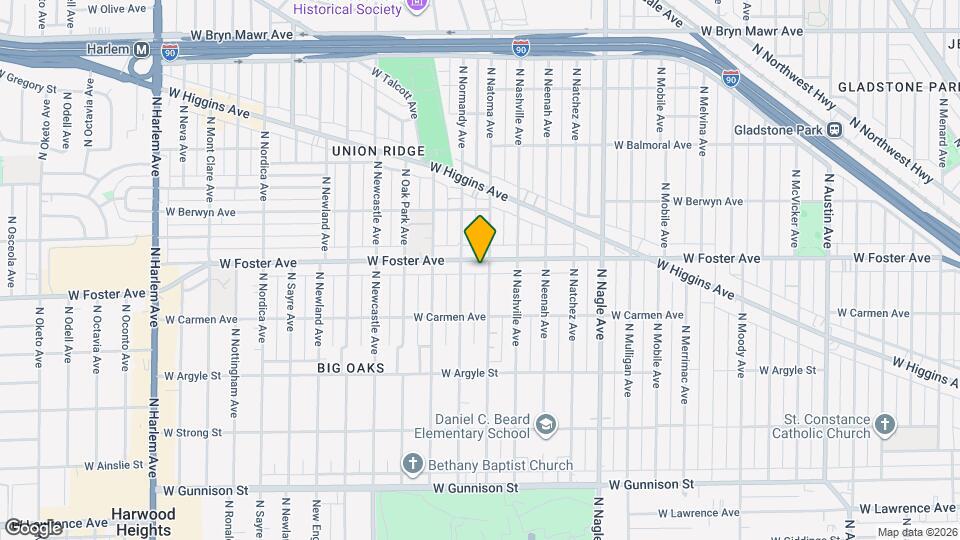 6611 W Foster Ave Map and Location Details