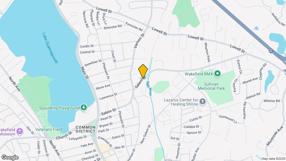 124 Salem St, Unit D Map and Location Details