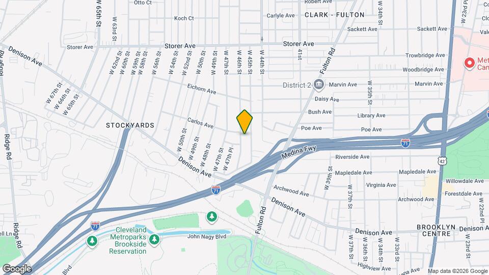 3589 W 46th St Map and Location Details