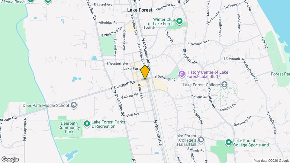 293 E Deerpath Rd Map and Location Details