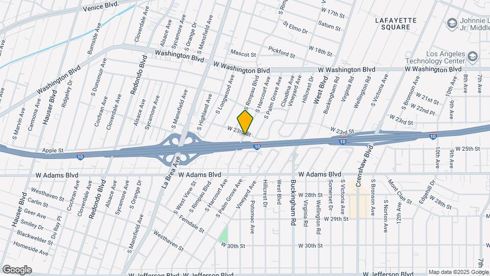 2210 S Harcourt Ave Map and Location Details