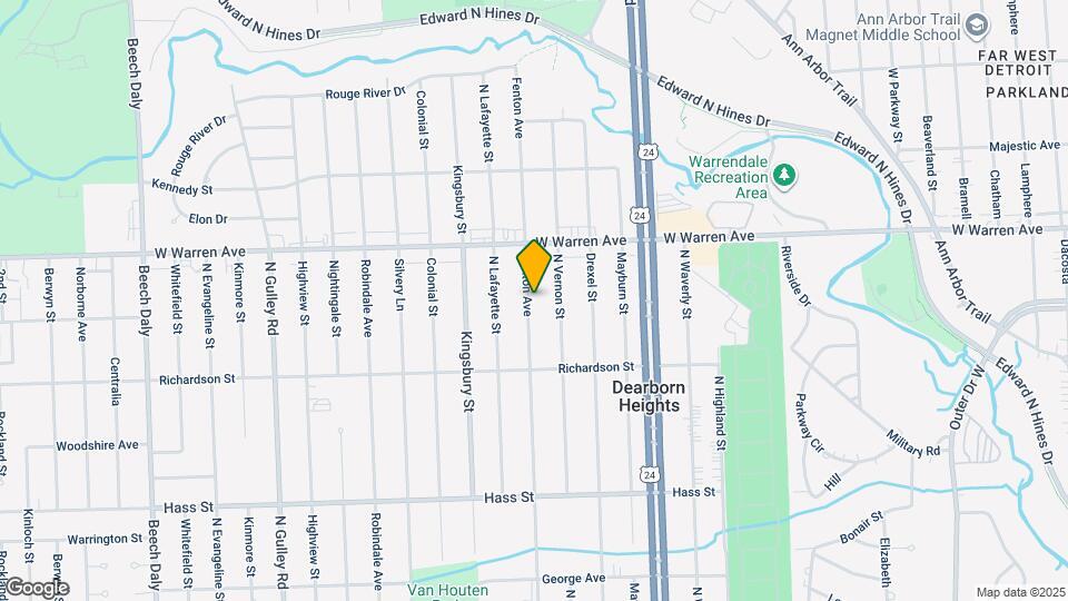 6938 Fenton St Map and Location Details
