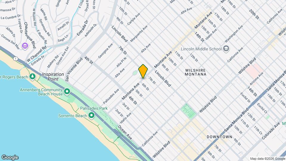 606 Montana Ave Map and Location Details