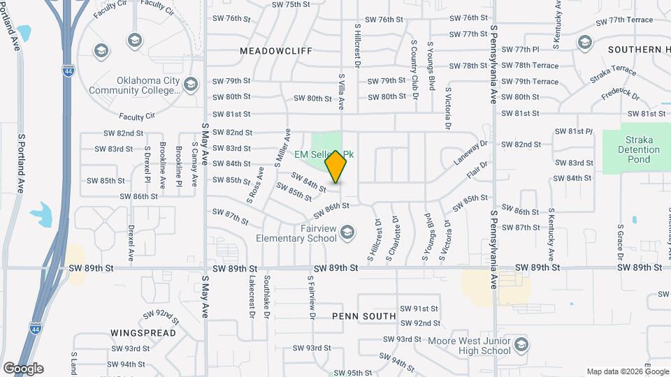 8417 S Villa Ave Map and Location Details