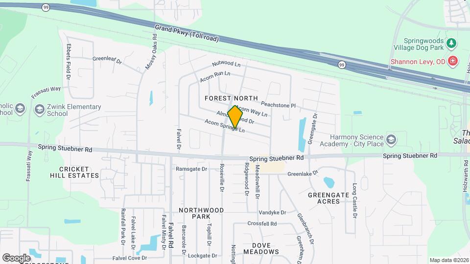 3527 Acorn Springs Ln Map and Location Details