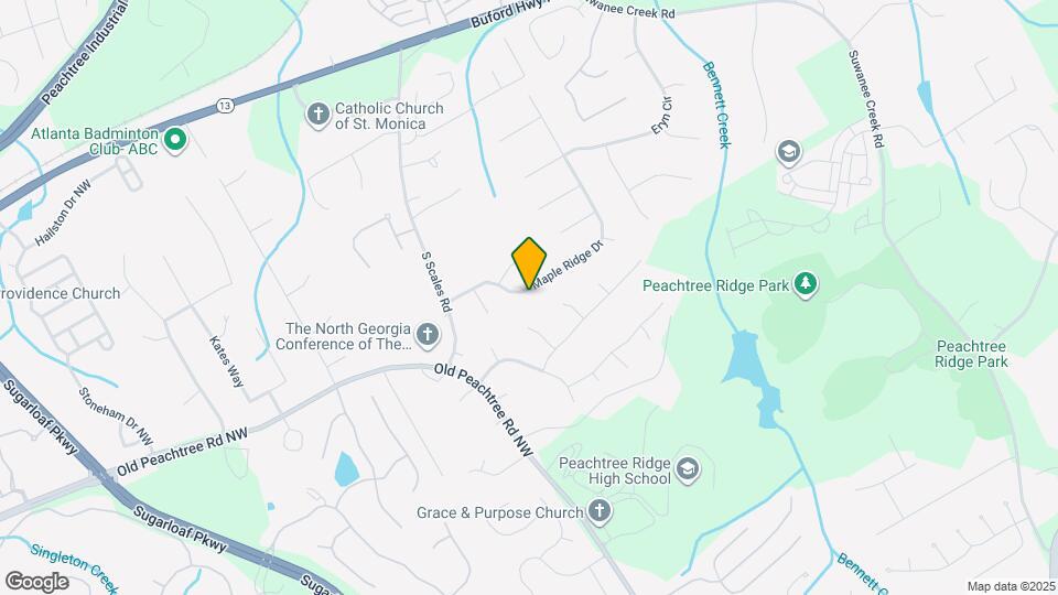 1616 Maple Ridge Dr Map and Location Details