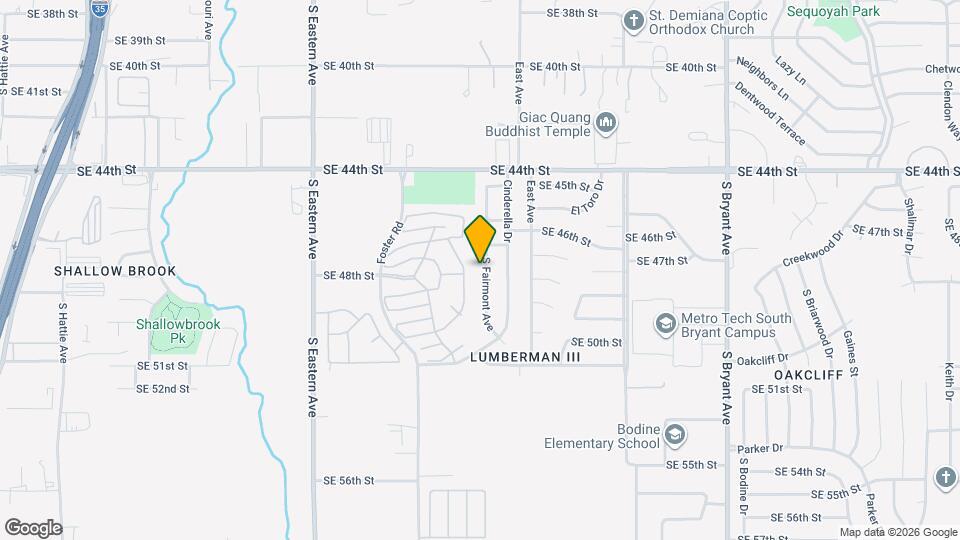 4825 S Fairmont Ave Map and Location Details