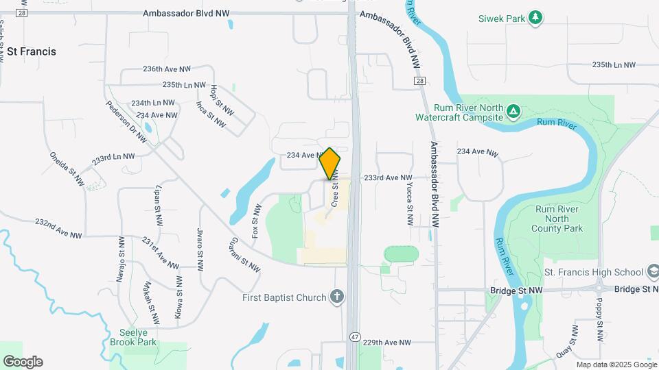 23181 Dakotah St NW Map and Location Details