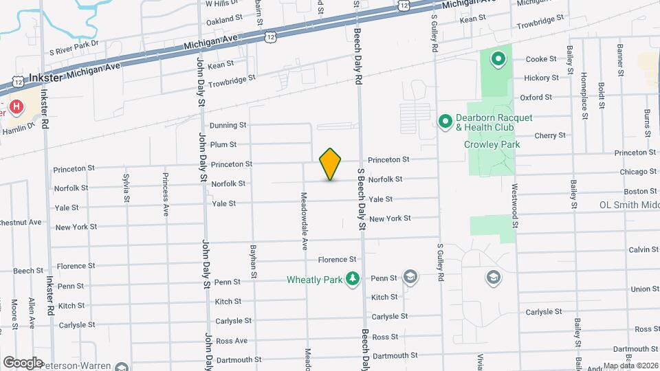 25953 Norfolk St Map and Location Details