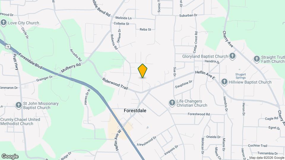 1633 Yvonne Dr Map and Location Details