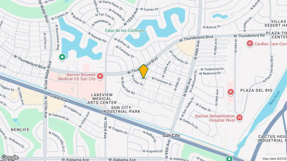 13066 N 100th Dr Map and Location Details