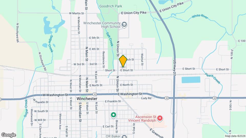 419 E Short St Map and Location Details