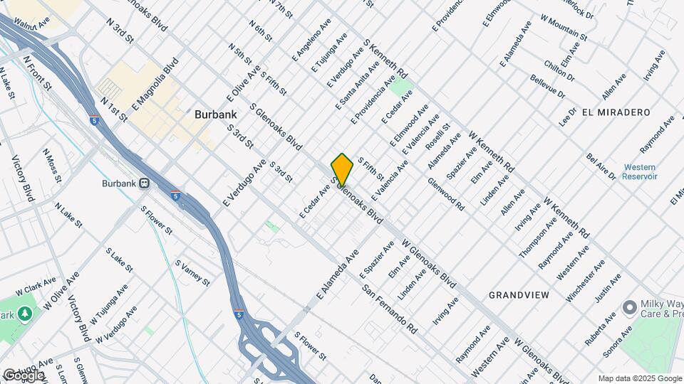 719-721 S Glenoaks Blvd Map and Location Details