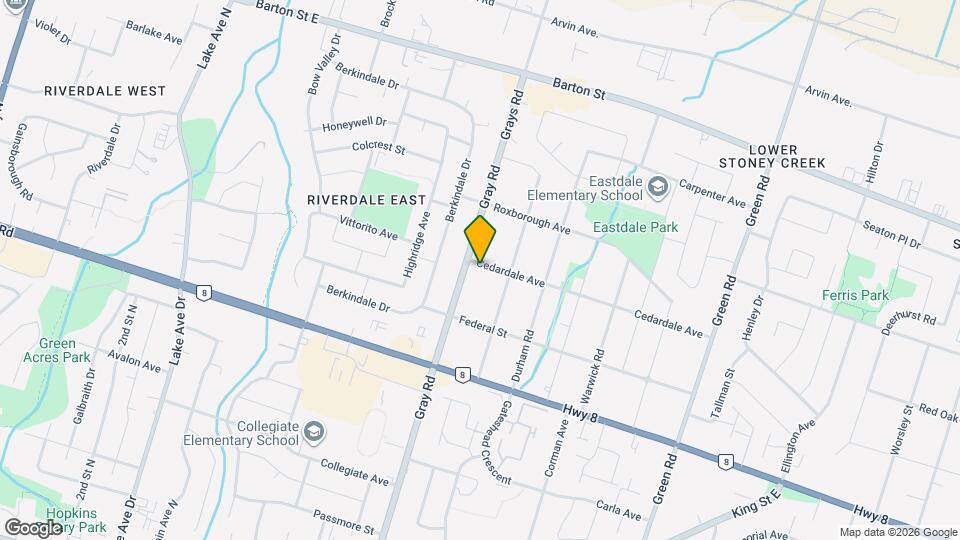 166 CEDARDALE Ave Map and Location Details