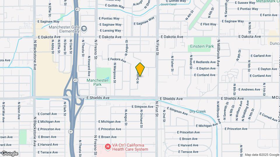 3416 N Orchard St Map and Location Details