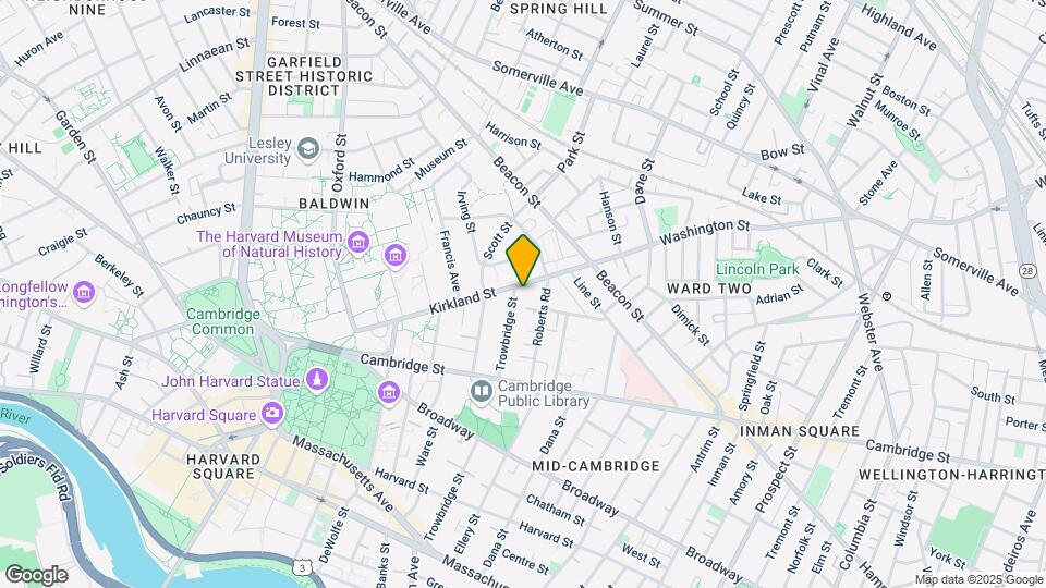72 Kirkland St, Unit 1 Mapa y Detalles de la Ubicación