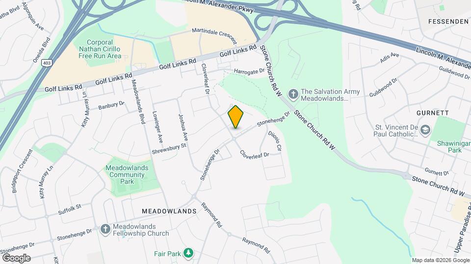 550 Stonehenge Dr Map and Location Details