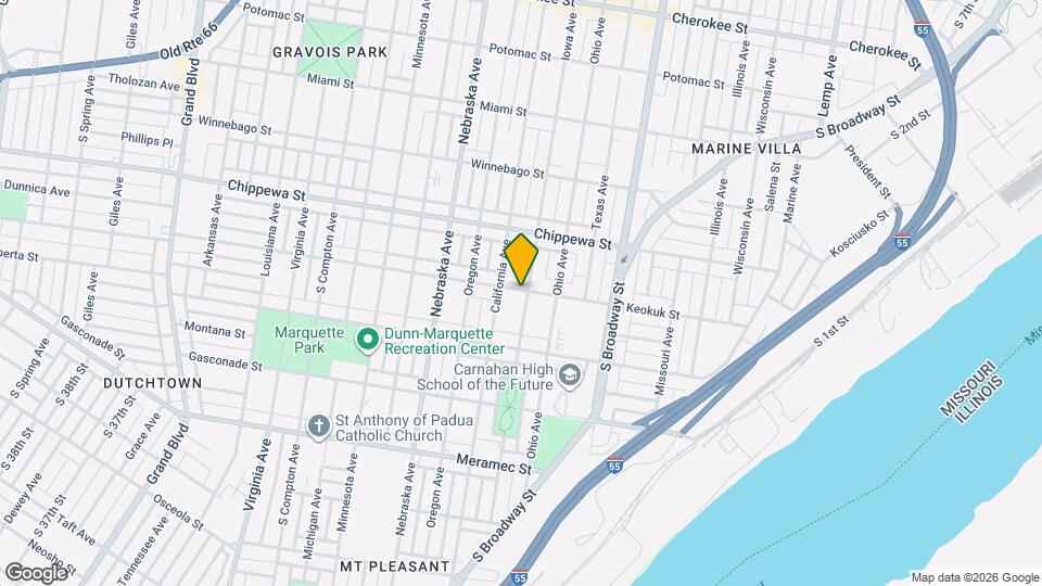 3901 Iowa Ave Map and Location Details