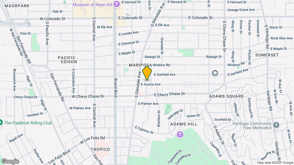 427 E Acacia Ave Map and Location Details