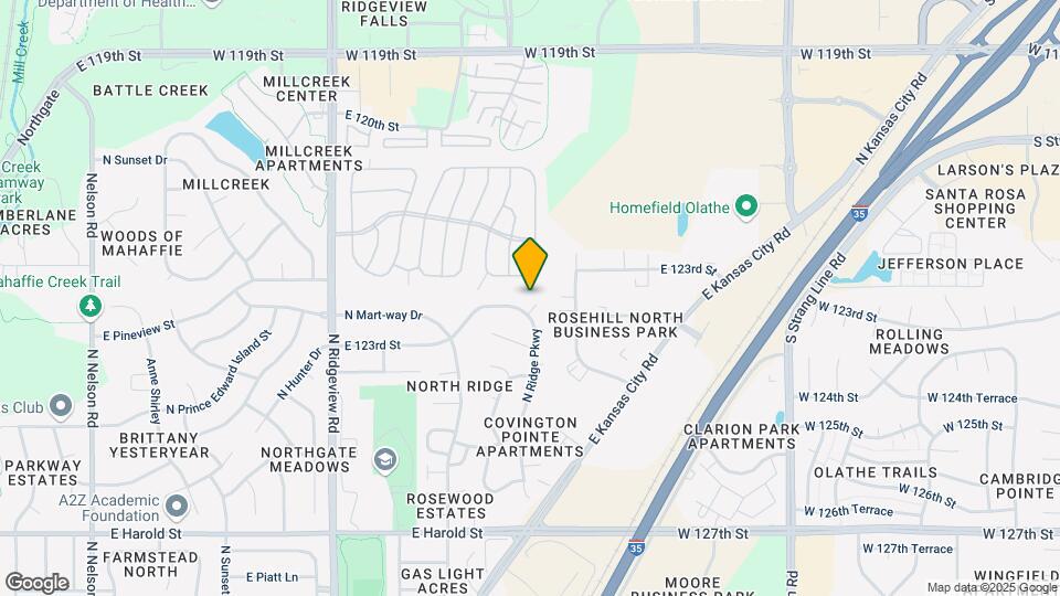 1384 N Ridge Pkwy Map and Location Details