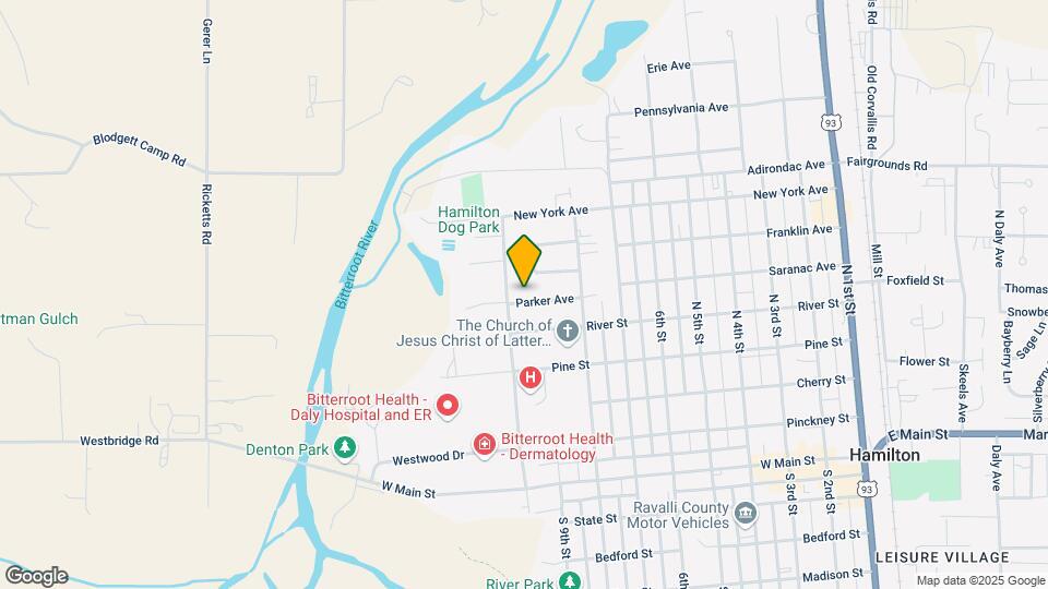 820 Parker Ave Mapa y Detalles de la Ubicación