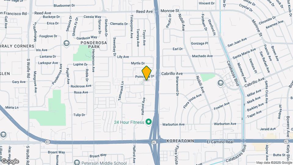 2017 Halford Ave Mapa y Detalles de la Ubicación