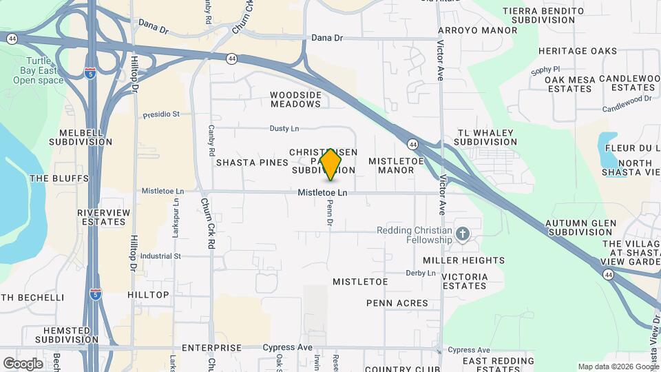 1412 Mistletoe Ln Map and Location Details