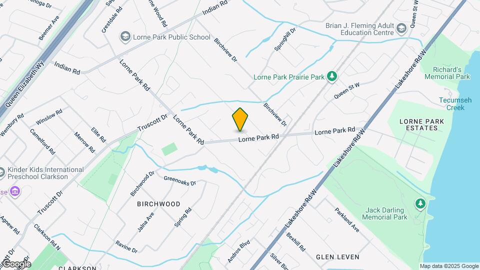 1207 Lorne Park Rd Map and Location Details