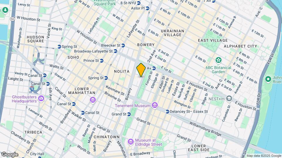 199 Chrystie St Map and Location Details