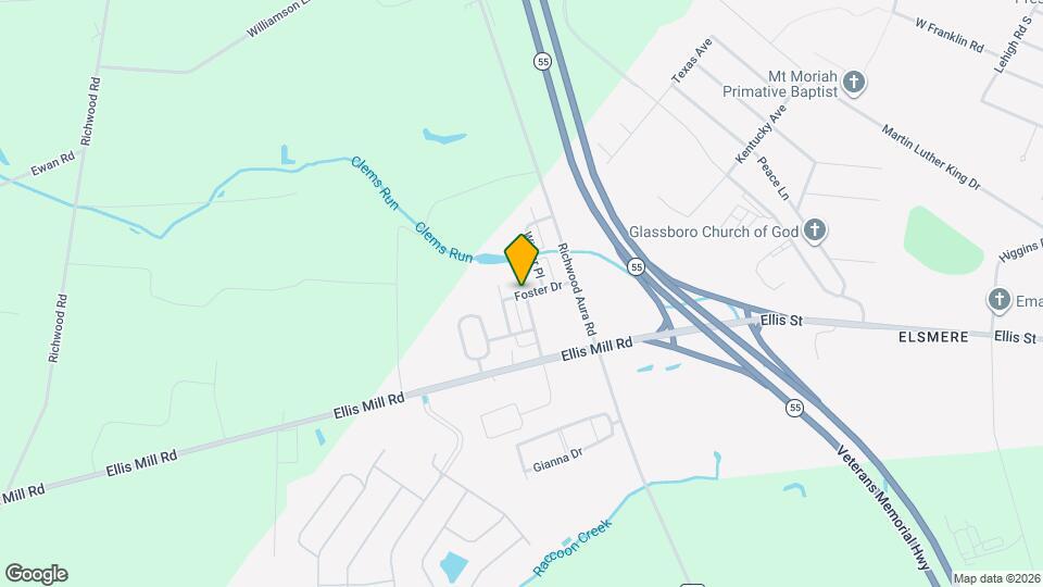 527 N Palace Dr Map and Location Details