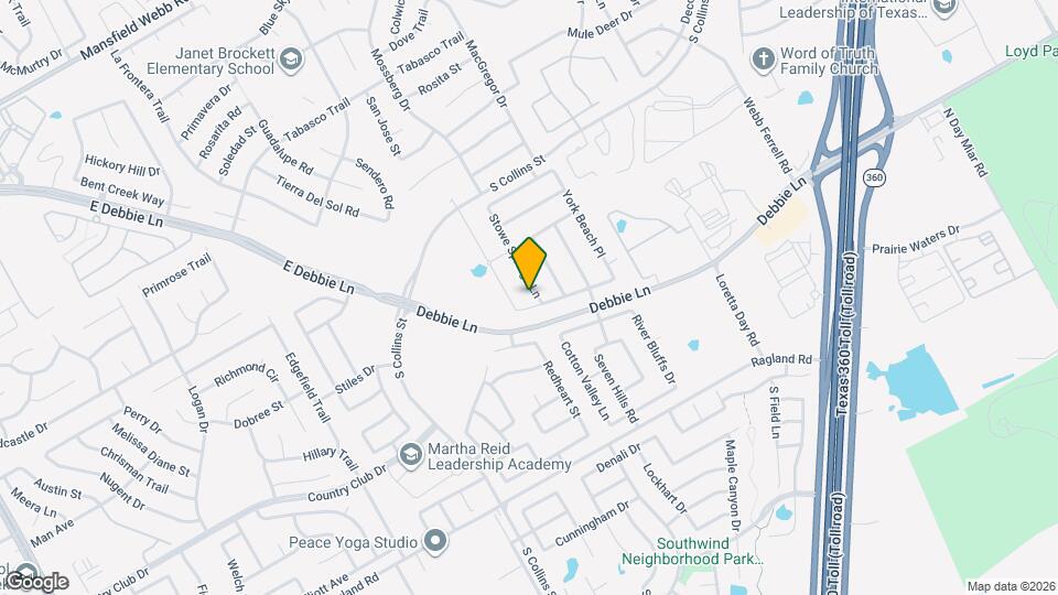 8124 Stowe Springs Ln Mapa y Detalles de la Ubicación