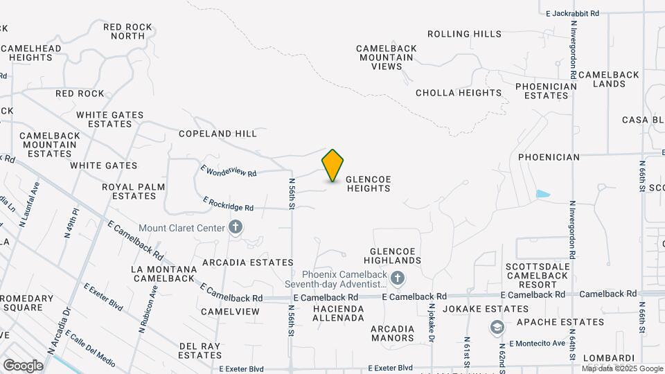 5654 E Mesquite Ln Map and Location Details