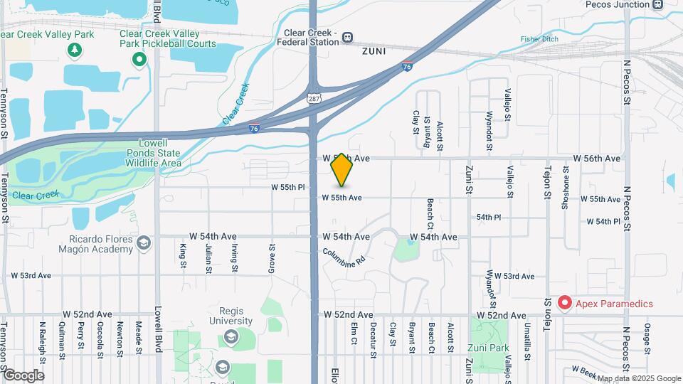 2941 W 55th Ave Map and Location Details