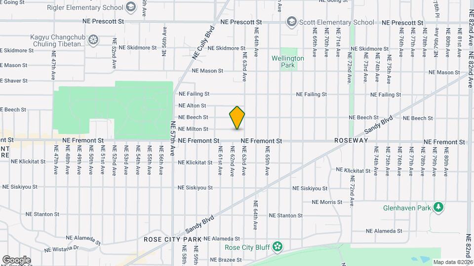 6214 NE Milton St Map and Location Details