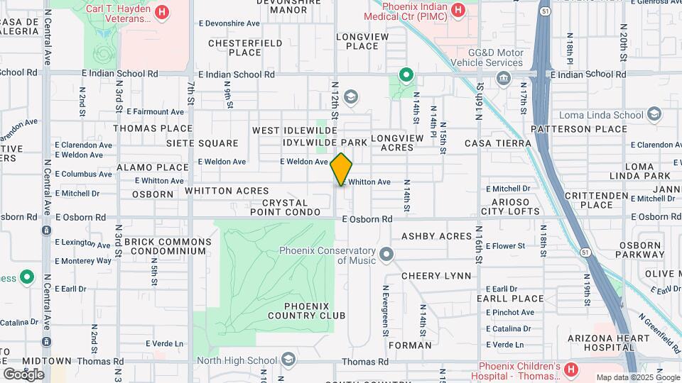Olive Gardens Apartment Homes Map and Location Details