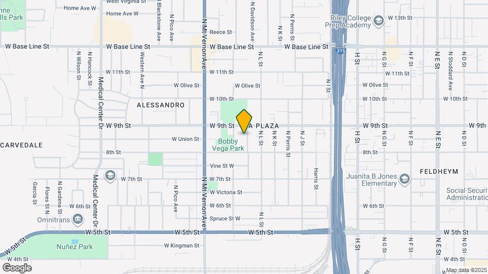 852 N Davidson Ave Map and Location Details