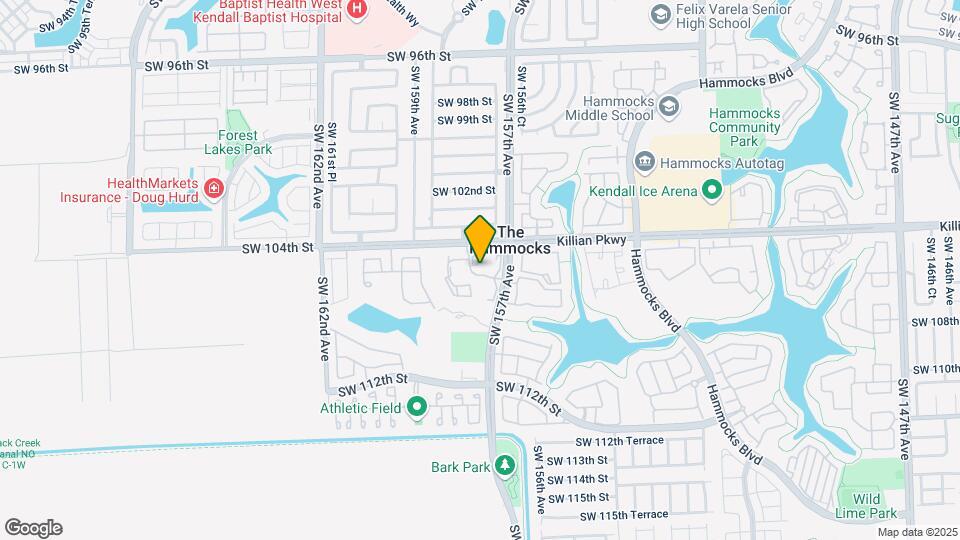10521 SW 157th Pl-Unit -202 Map and Location Details