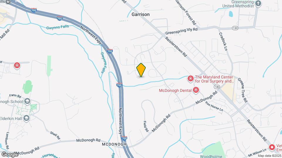 8153 Greenspring Vly Rd Map and Location Details
